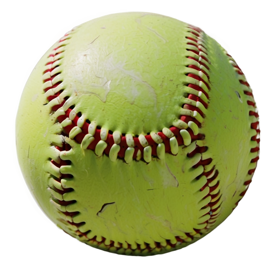 Worn Softball Image Png 39 PNG Image