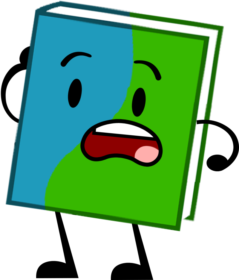 Worried Dictionary Cartoon Character PNG Image