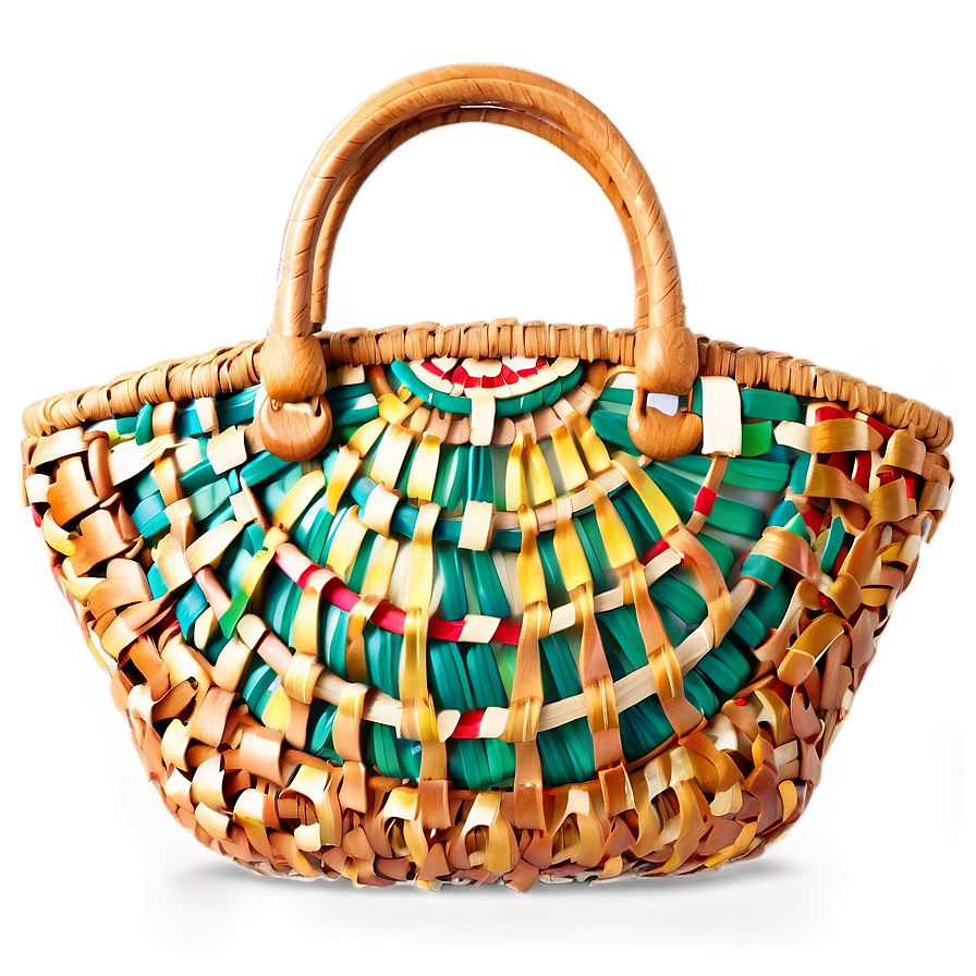 Woven Handbag Png 06252024 PNG Image