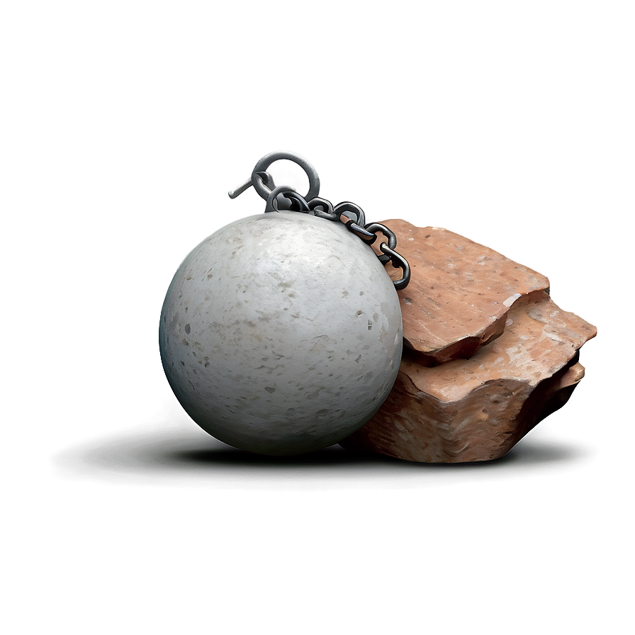 Wrecking Ball With Debris Png 06112024 PNG Image