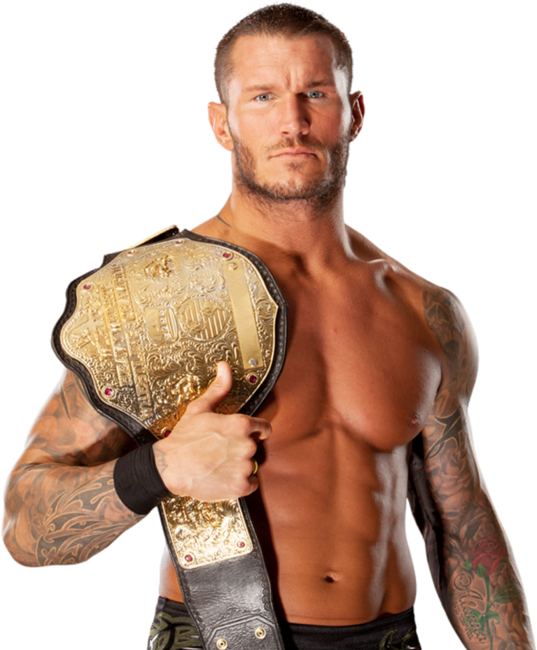 Wrestler_with_ Championship_ Belt PNG Image