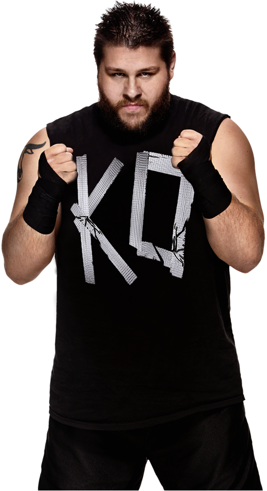 Wrestler_with_ K O_ Shirt_ Posing PNG Image