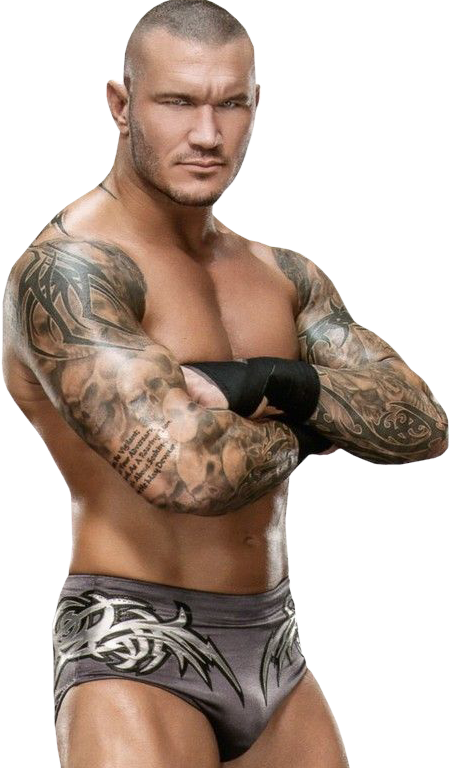 Wrestler_with_ Tattoos_and_ Attitude PNG Image