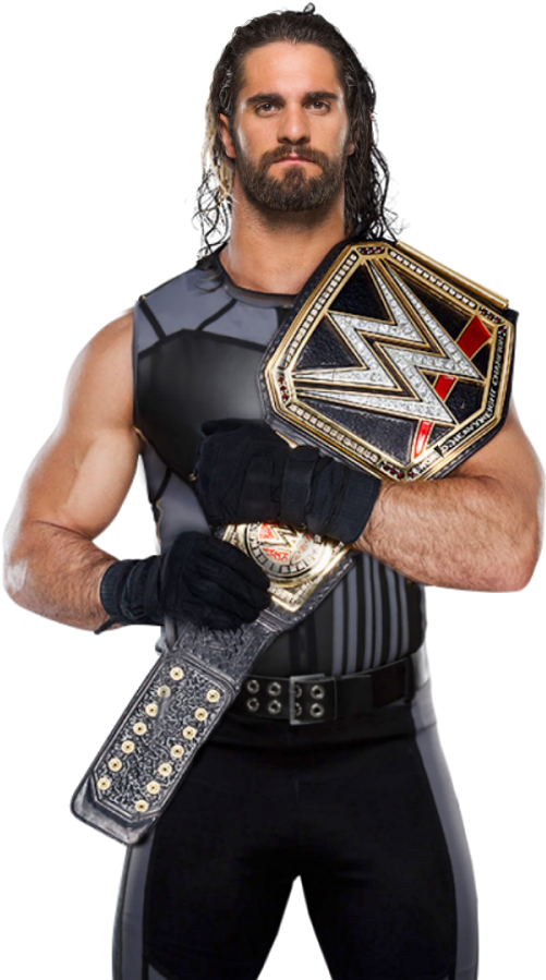 Wrestling Championwith Belt PNG Image