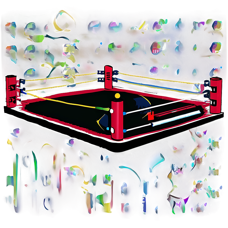 Wrestling Ring With Crowd Png Uws PNG Image