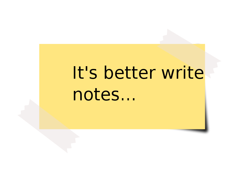 Write Notes Reminder Graphic PNG Image