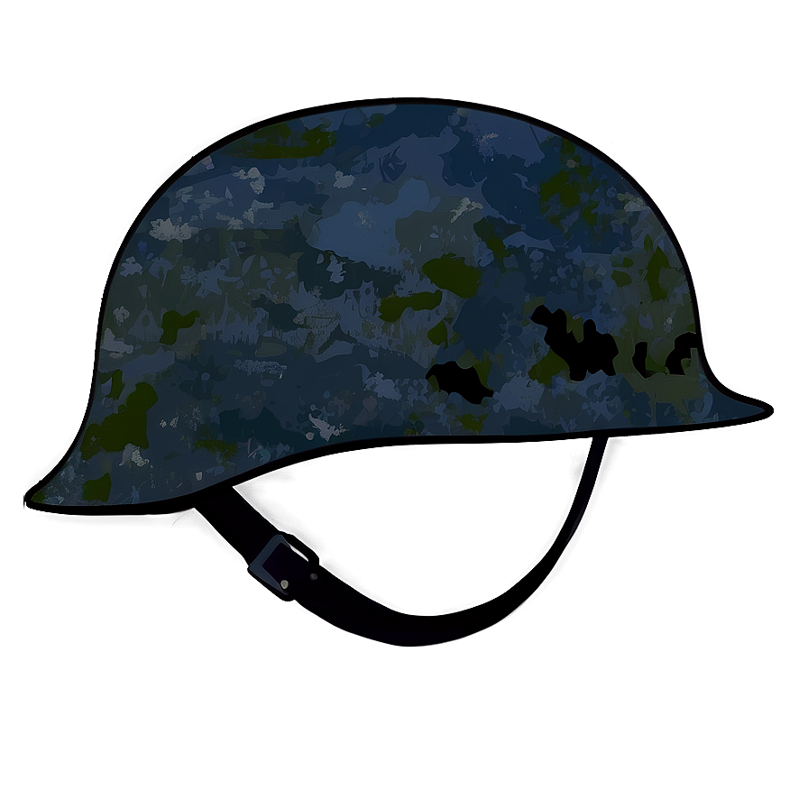 Ww2 Helmet With Camo Paint Png 06132024 PNG Image