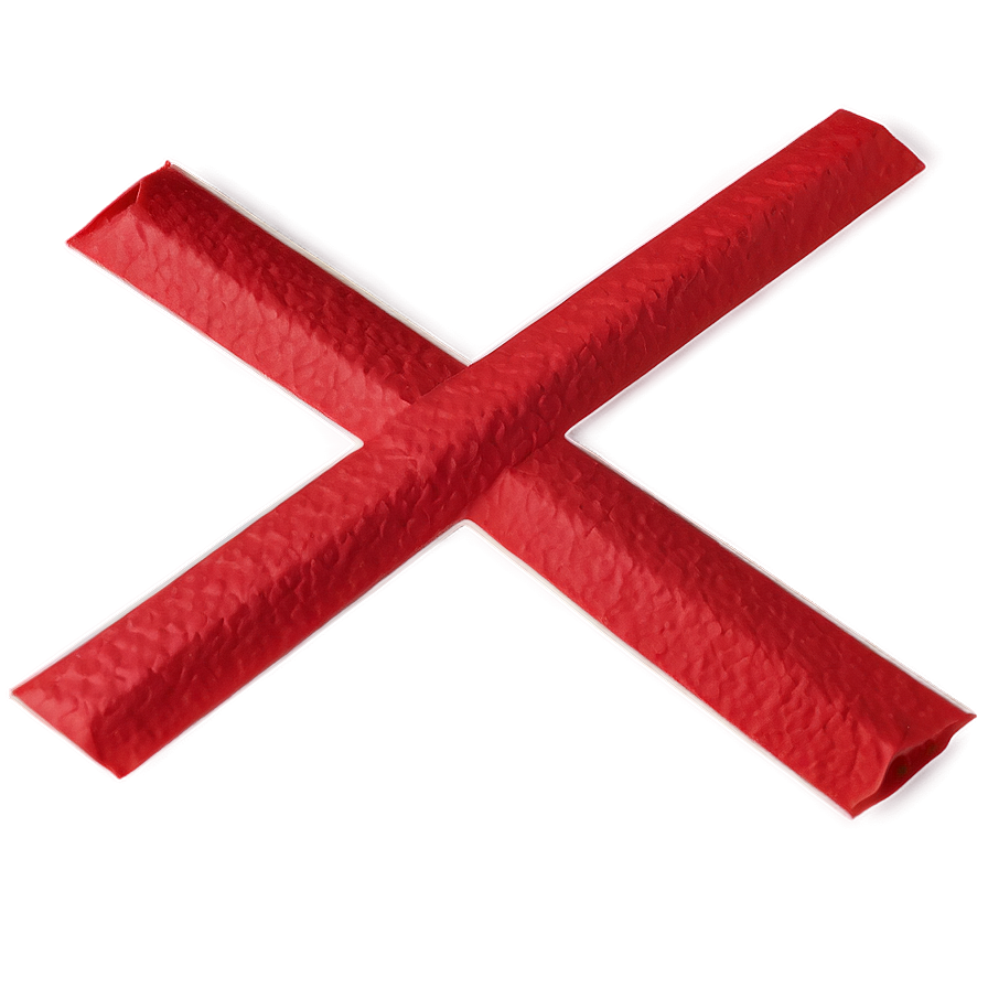 X Mark On Paper Png Gmw78 PNG Image