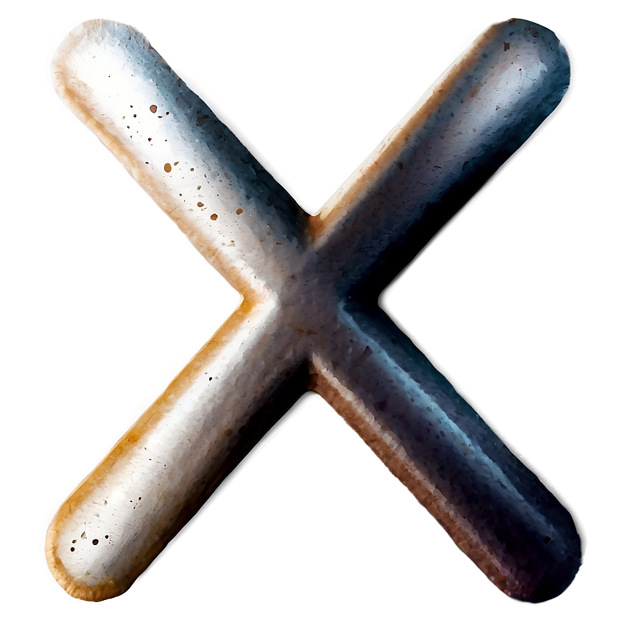 X Mark Watercolor Png 89 PNG Image