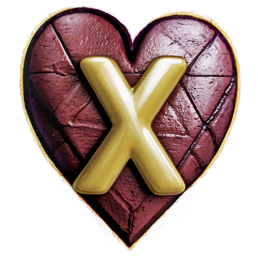 X Mark With Heart Png 05252024 PNG Image