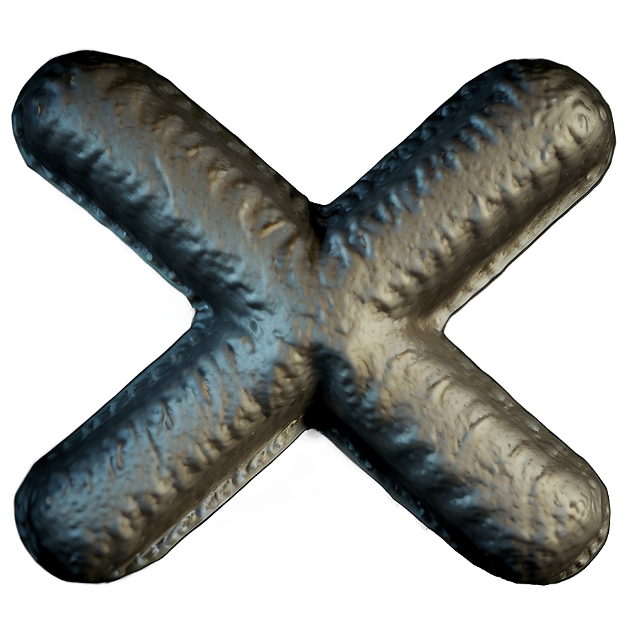 X Mark With Texture Png Uov PNG Image