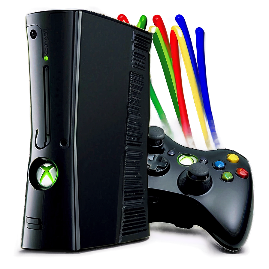 Xbox 360 Console With Hdmi Cable Png 34 PNG Image