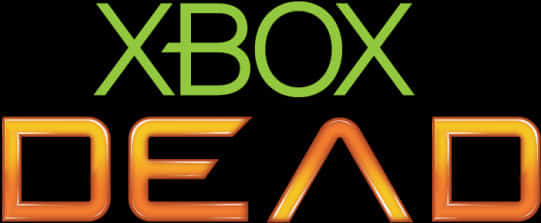 Xbox_ Dead_ Text_ Logo PNG Image