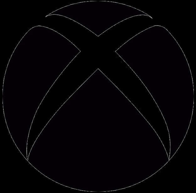 Xbox Logo Black Background PNG Image