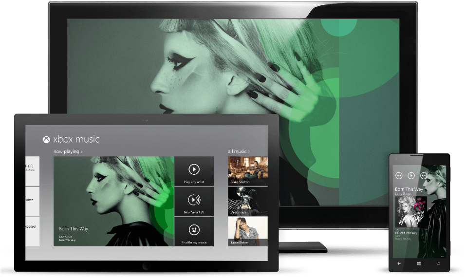 Xbox Music Player Devices PNG Image