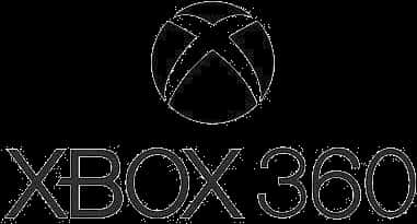 Xbox360 Logo Blackand White PNG Image