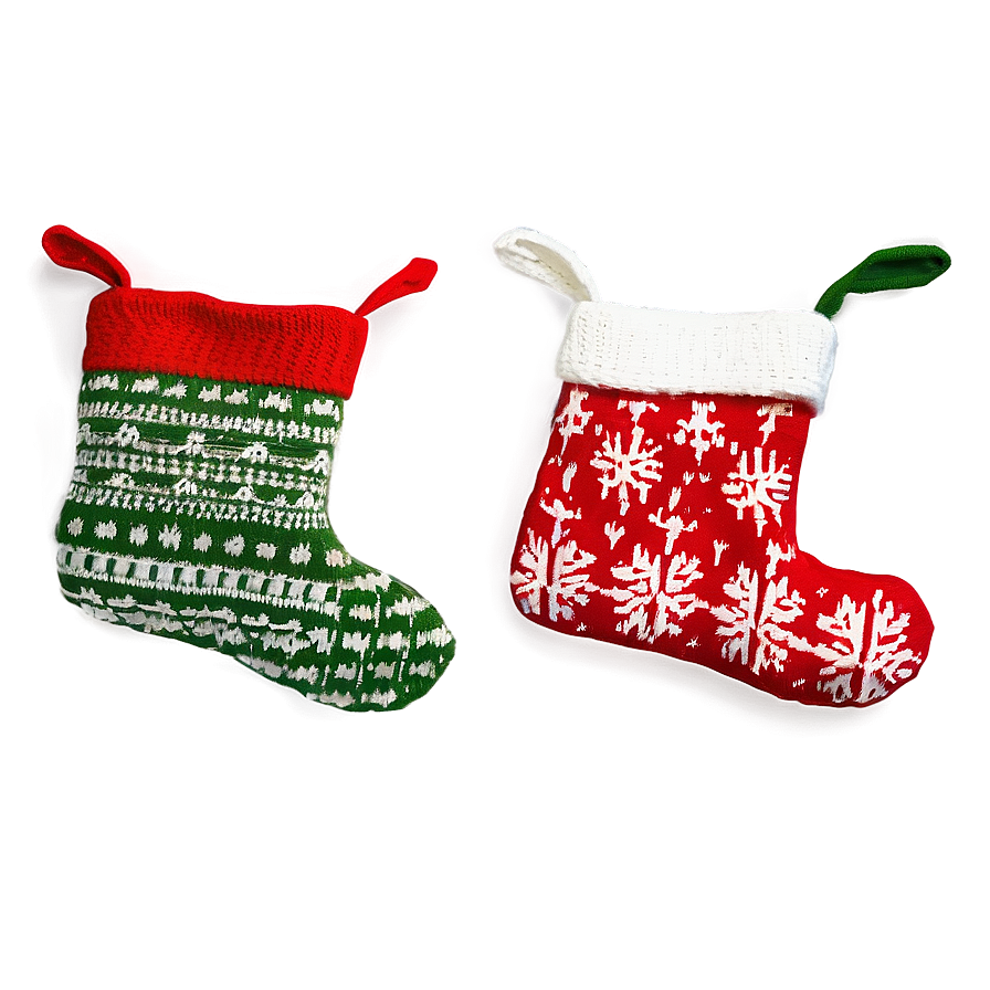 Xmas Knit Stocking Patterns Png Exf97 PNG Image