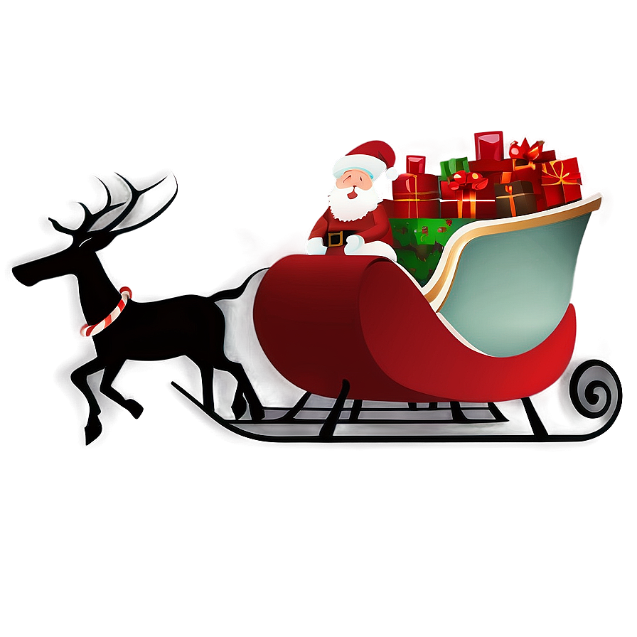 Xmas Sleigh Clipart Png Ypq PNG Image