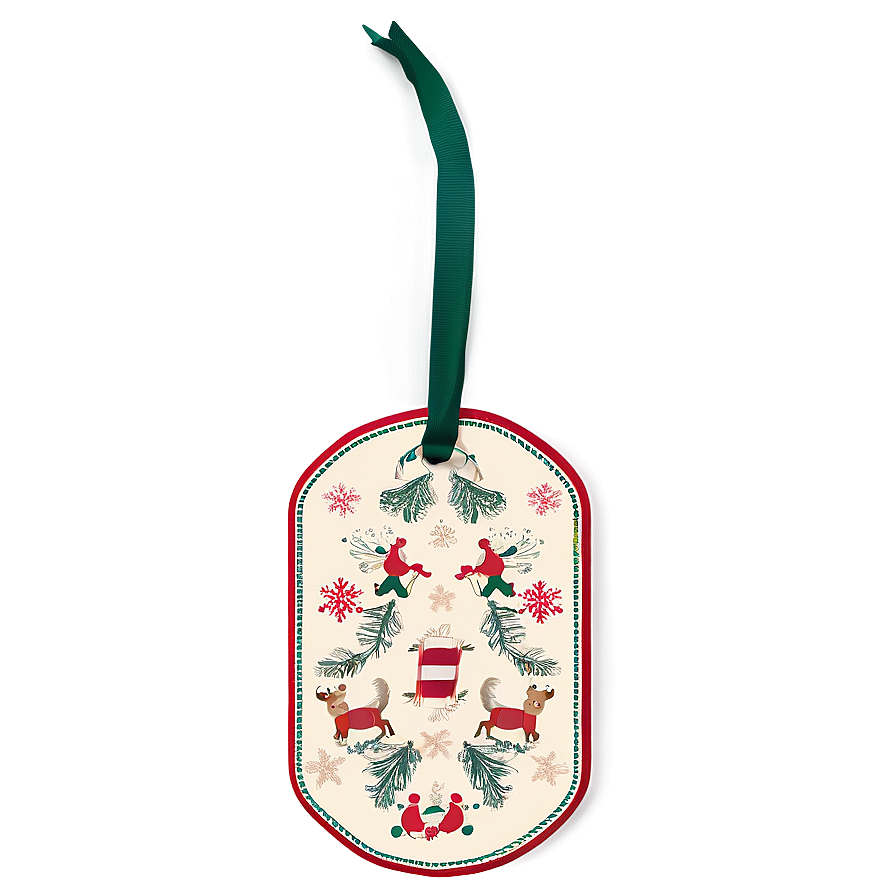 Xmas Tree Decoration Tag Png Ygt PNG Image