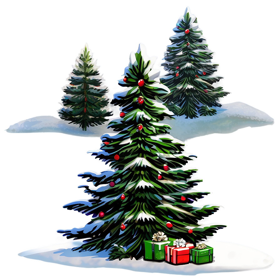 Xmas Tree Farm Landscape Png Ipg46 PNG Image