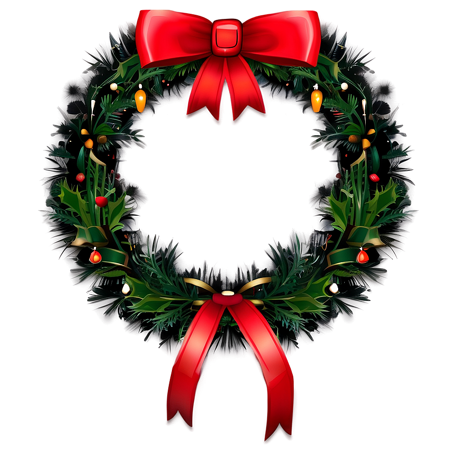 Xmas Wreath Png Crp55 PNG Image