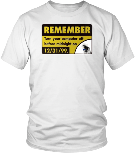 Y2 K Reminder T Shirt Design PNG Image