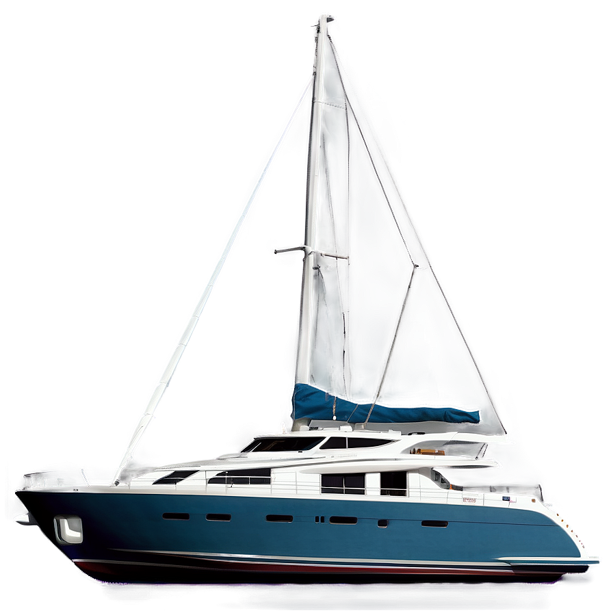 Yacht Anchored Near Island Png Kmu41 PNG Image