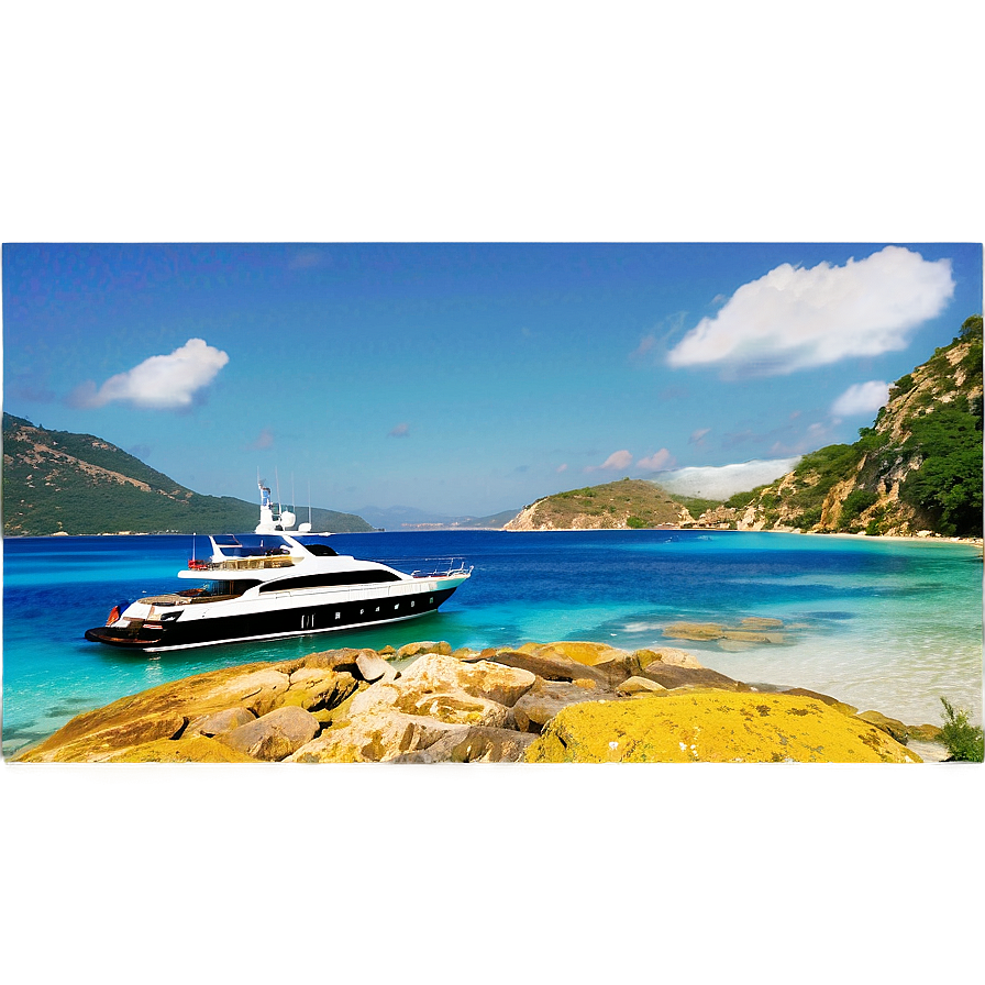 Yacht In Mediterranean Sea Png Uyj57 PNG Image