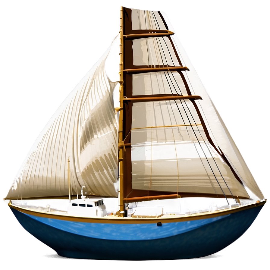 Yacht Under Full Sail Png Vbg PNG Image