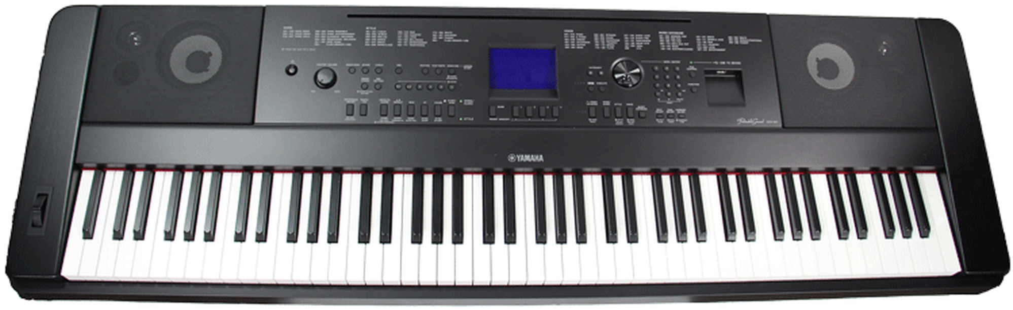 Yamaha Electronic Keyboard Top View PNG Image