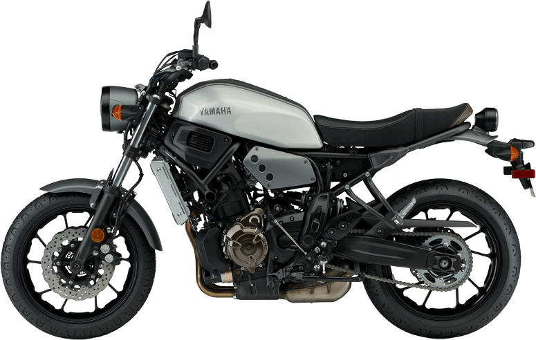 Yamaha Motorcycle Profile View PNG Image