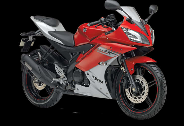 Yamaha R15 Redand White Sportbike PNG Image