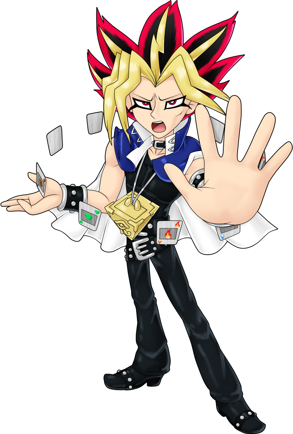 Yami Yugi Duel Stance PNG Image