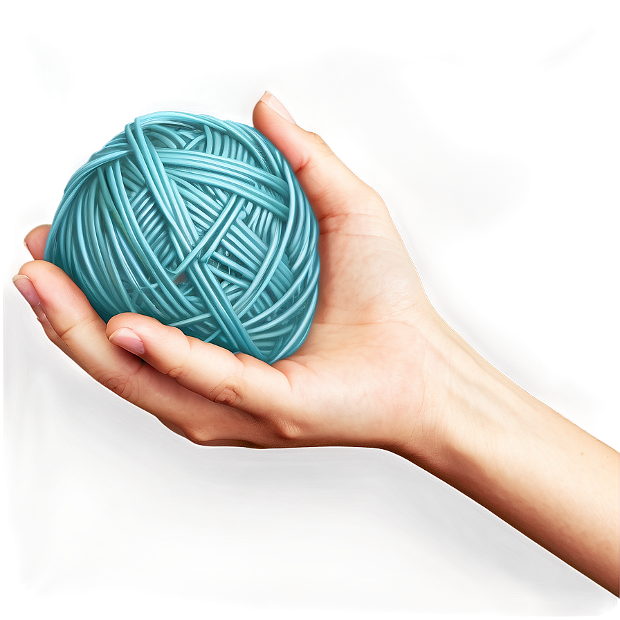 Yarn Ball In Hand Png Uoo PNG Image