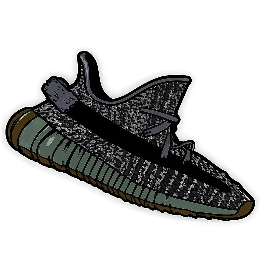 Yeezy Black Non-reflective Png 67 PNG Image