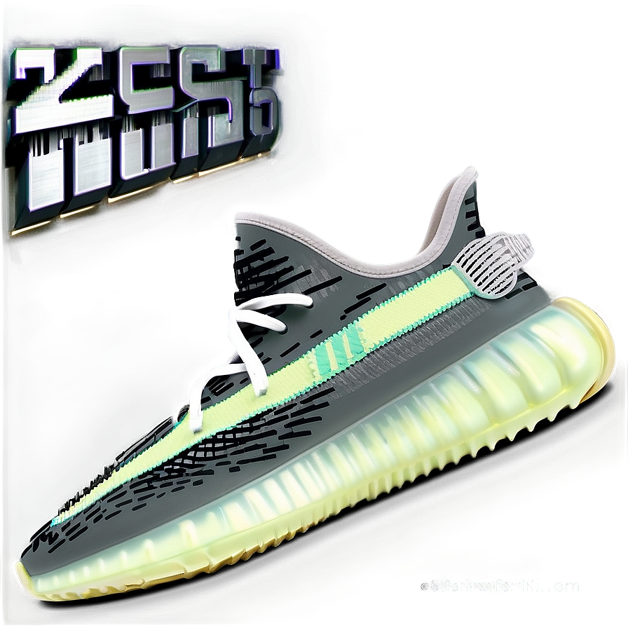 Yeezy Mist Reflective Sneakers Png 06252024 PNG Image