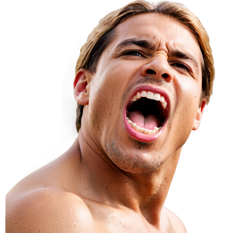 Yelling Mouth Open Png 06282024 PNG Image