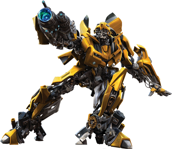 Yellow Autobot Warrior PNG Image