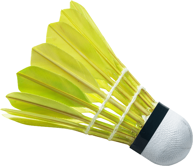 Yellow Badminton Shuttlecock.png PNG Image