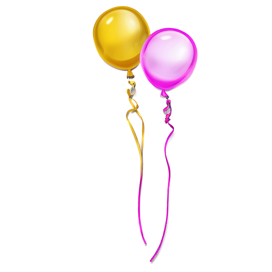 Yellow Balloon Background Png 40 PNG Image