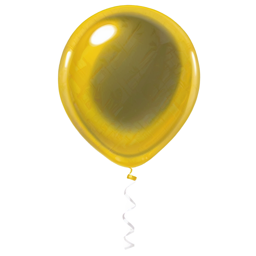 Yellow Balloon C PNG Image