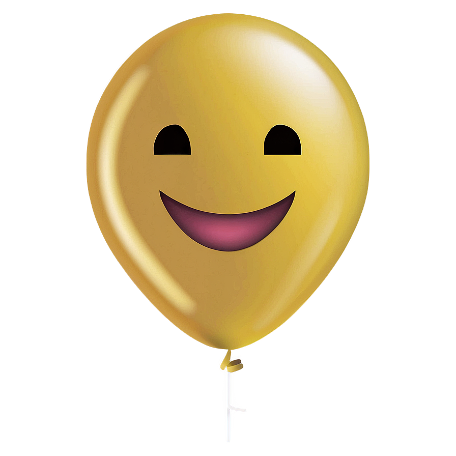 Yellow Balloon Emoji Png 06262024 PNG Image