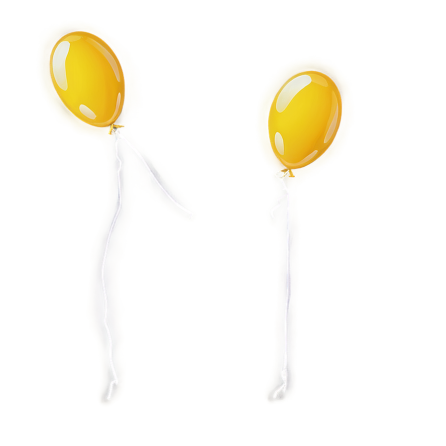 Yellow Balloon Frame Png Xjs PNG Image