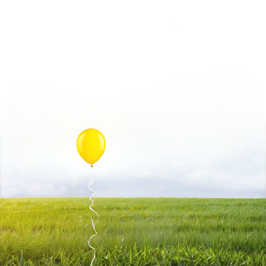 Yellow Balloon In Sky Png 24 PNG Image