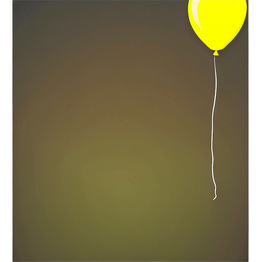 Yellow Balloon In Sky Png Ddf PNG Image