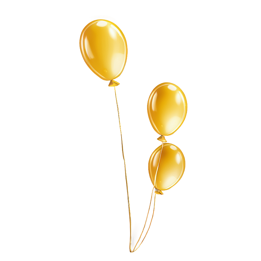 Yellow Balloon Png 67 PNG Image