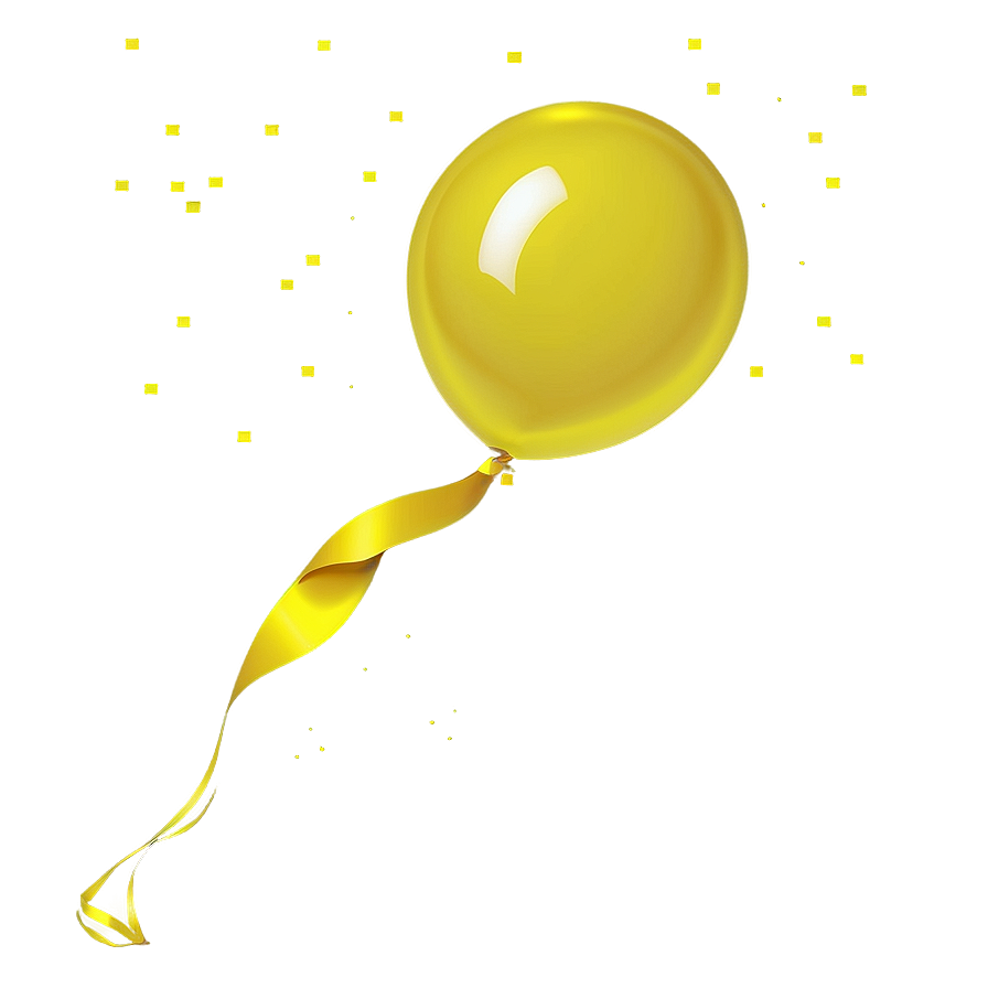 Yellow Balloon Png Ggm PNG Image