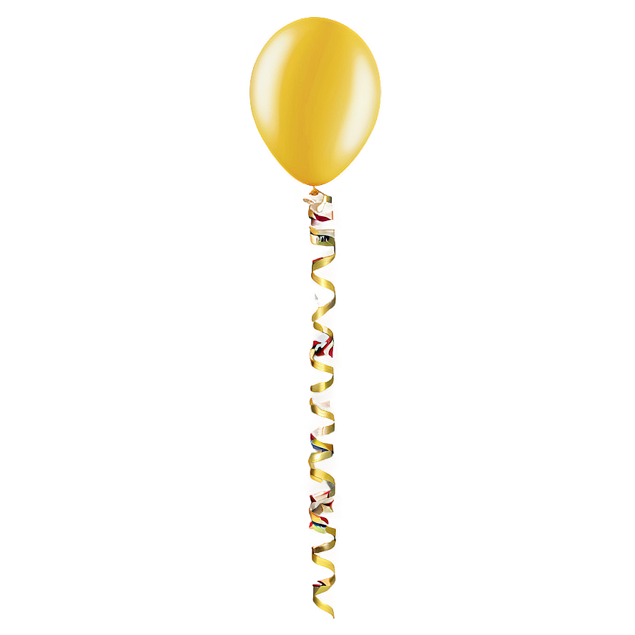 Yellow Birthday Balloon Png Jvj44 PNG Image