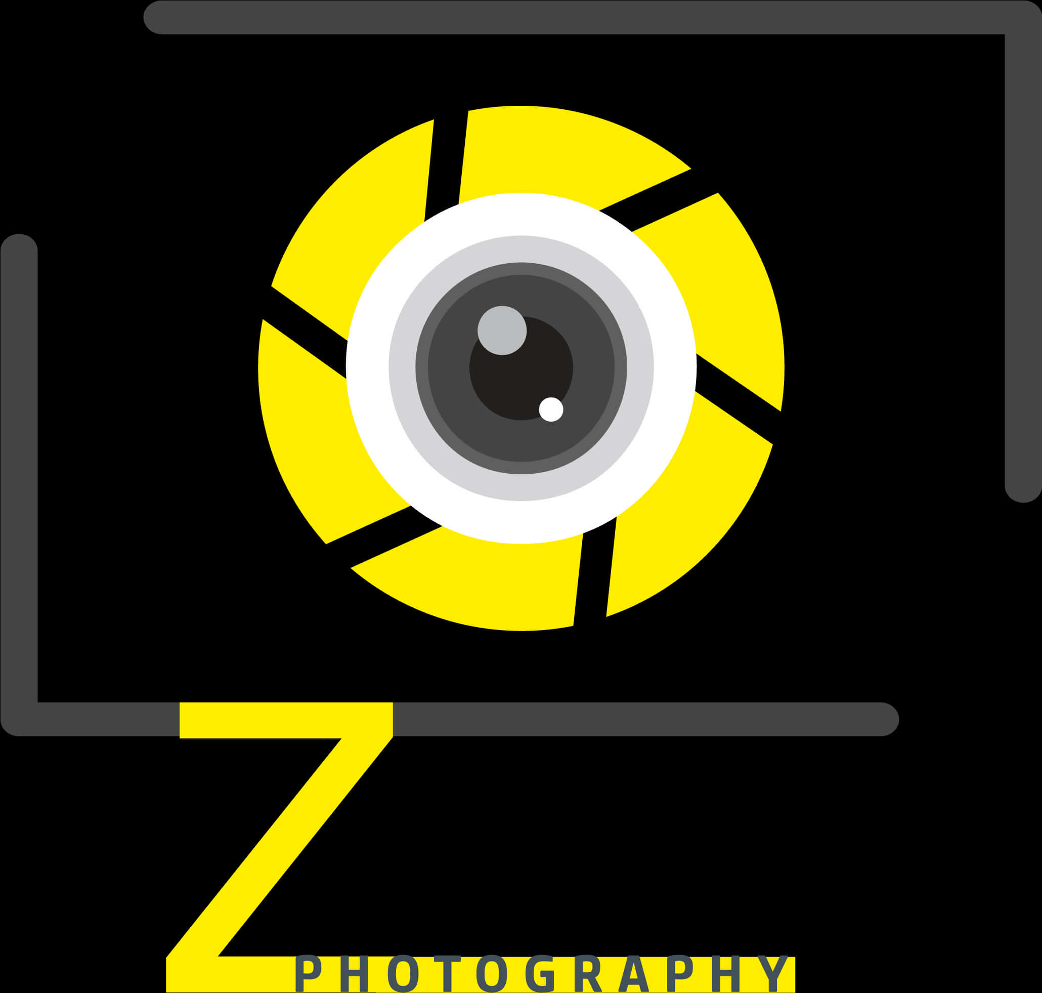 Yellow Black Camera Logo PNG Image