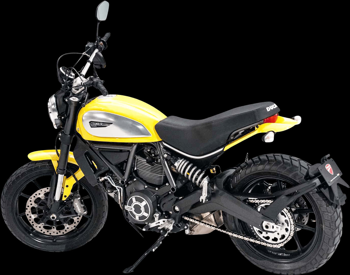 Yellow Black Modern Motorcycle H D PNG Image